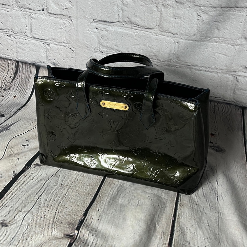 Louis Vuitton Shiny Black Satchel